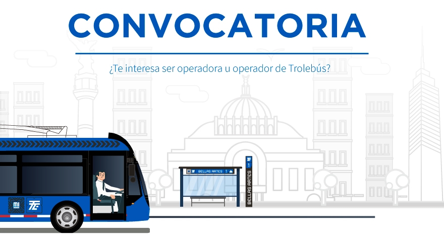 Convocatoria para operador u operadora de trolebús